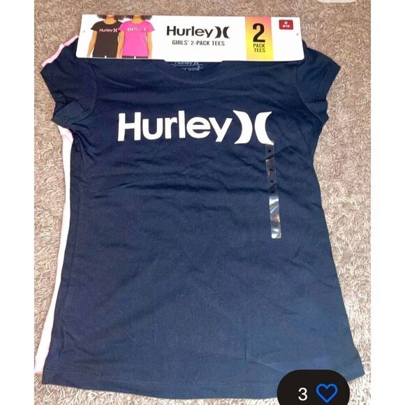 NWT GIRLS HURLEY 2 PACK OF ACTIVE TOPS - Picture 5 of 5